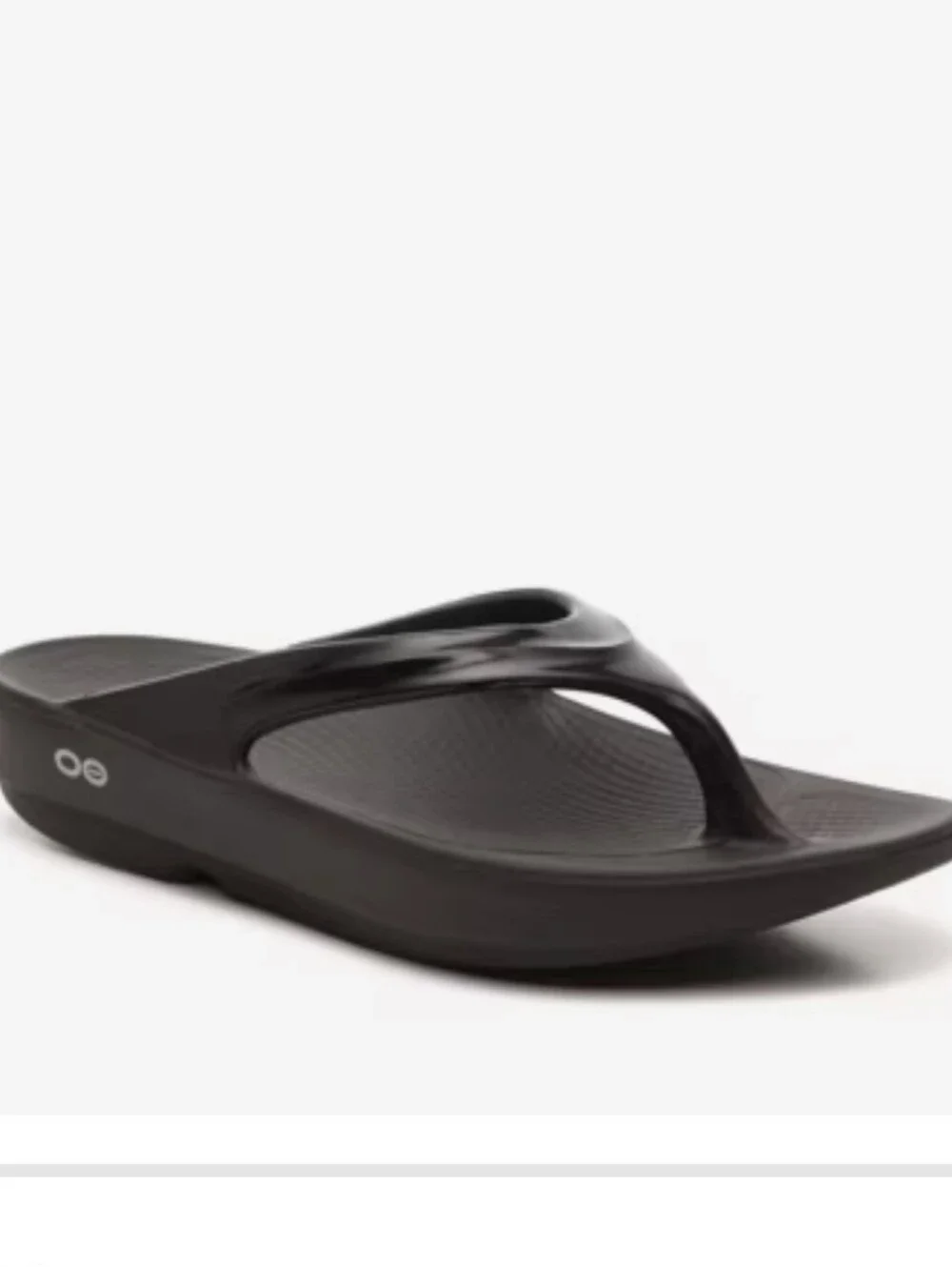 OOFOS OOlala Womens Black Thong Flip Flop Sandal Size 8 Recovery Performance